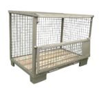 Gitterboxpalette mit verschließbarem Gitterdeckel – Bild 4