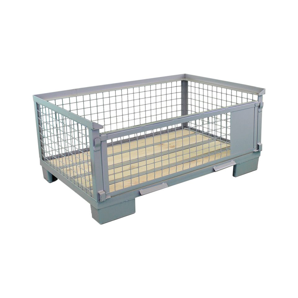 Industriegitterbox H570 mm, mit ganzer Klappe